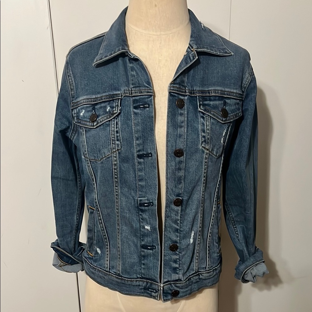 GAP Distressed Denim Jacket